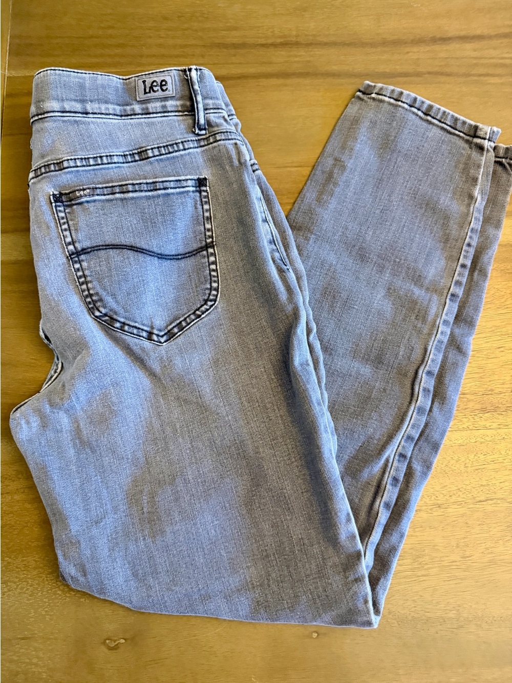 Lee | Women's Mid-Rise Skinny Leg Jeans | Grey | Size 12